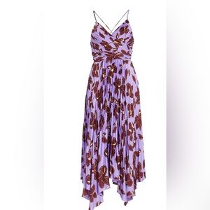 Jonathan Simkhai lavender print floral dress size US 4